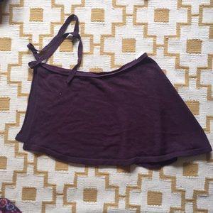 Knit wrap skirt